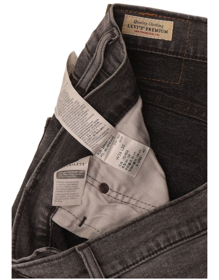Levi's Herren Slim Tapered Jeans W36 L30 Graue Baumwolle