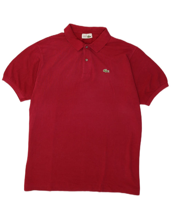 Lacoste Herren-Poloshirt, Größe 6 XL, rote Baumwolle