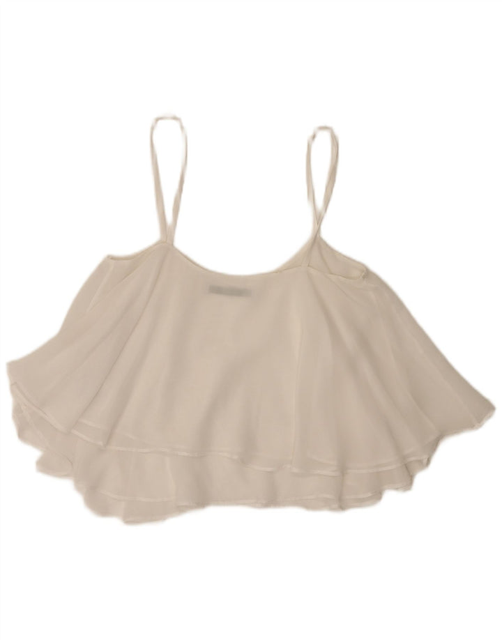 Zara Damen Trafaluc Cami Top UK 6 XS Weiß