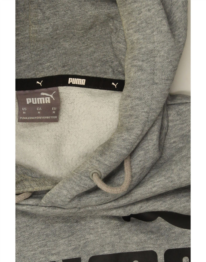 Puma Herren Graphic Hoodie Pullover mittelgraue Baumwolle