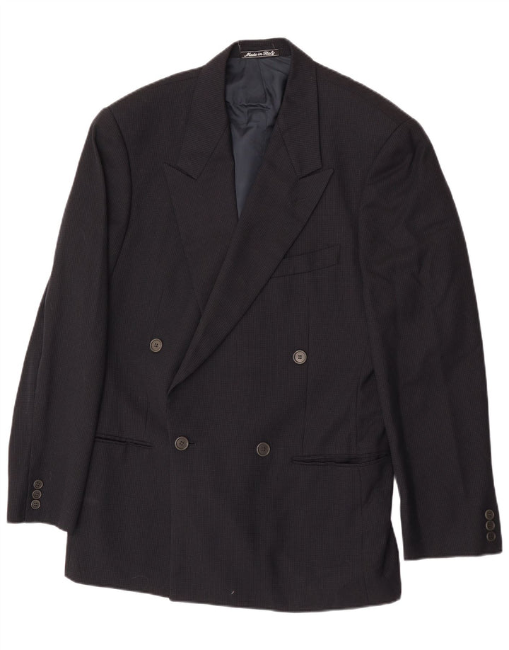 Giorgio Armani Herren Blazer Jacke IT 46 Small Navy Blue Classic