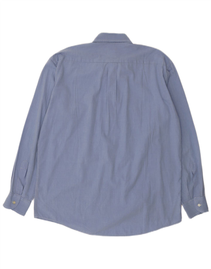 Ferre Herrenhemd Größe 42 16 1/2 große blaue Baumwolle
