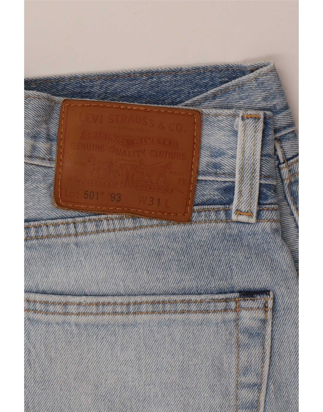 Levi's Herren 501 Denim Shorts W31 Mittelblaue Baumwolle