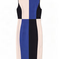 Marks & Spencer Damen-Etuikleid, Größe S, mehrfarbig, Farbblock