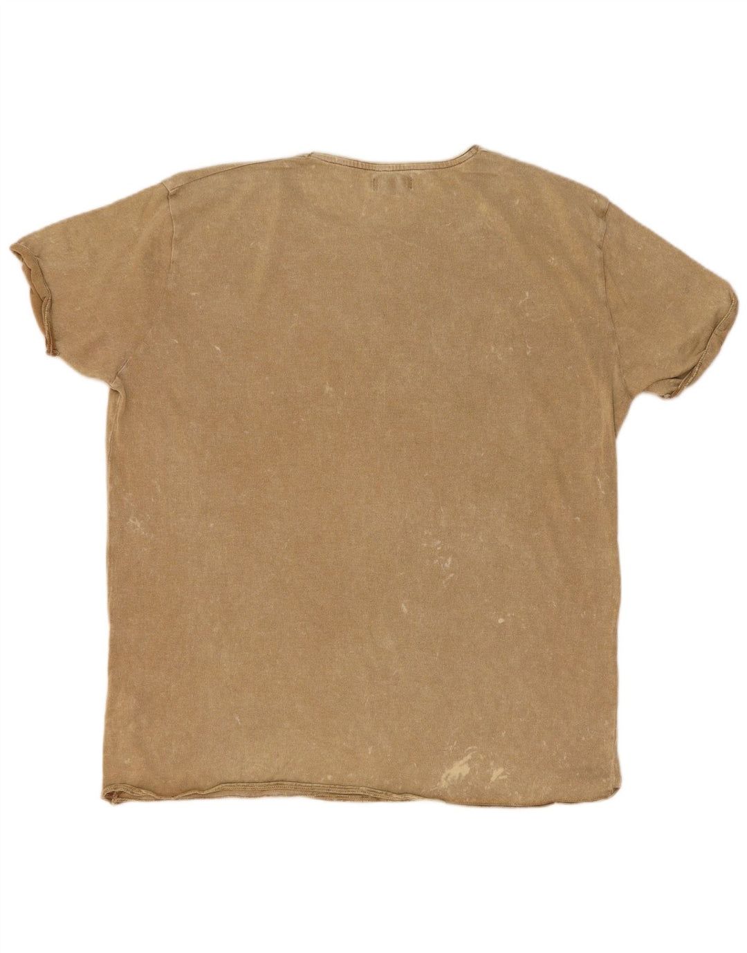Zara Herren T-Shirt Top XL Beige meliert Polyester