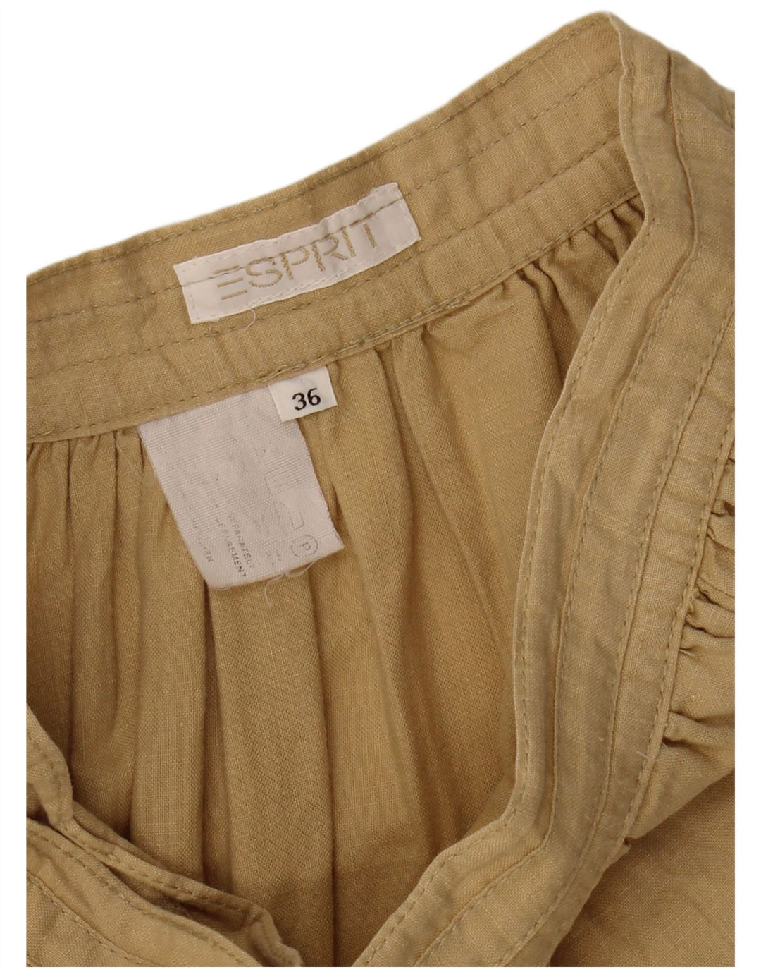 Esprit Womens A-Line Skirt EU 36 Small W25 Beige