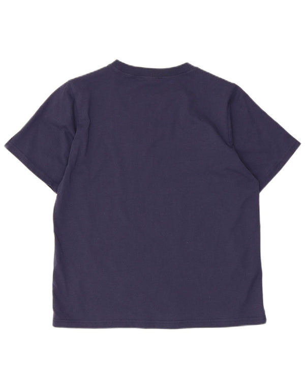 North Sails Damen T-Shirt Top UK 10 Small Marineblau Baumwolle