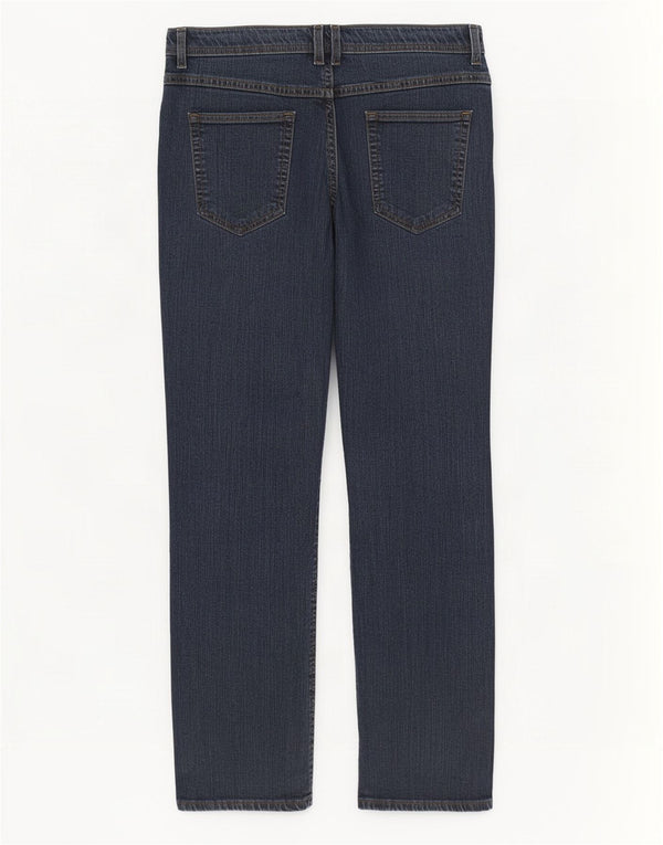 Marks & Spencer Damen Straight Jeans UK 14 Medium W30 L30 Marineblau