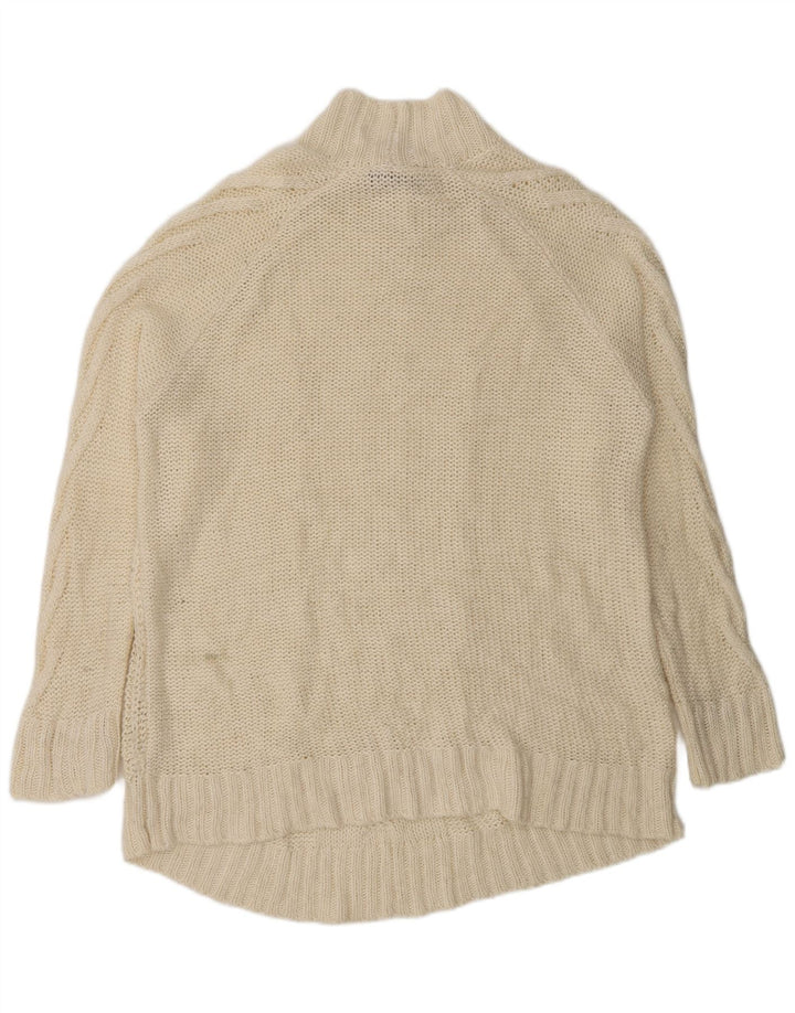 Marks & Spencer Damen-Pullover mit Rollkragen, Gr. 40, Beige, Acryl