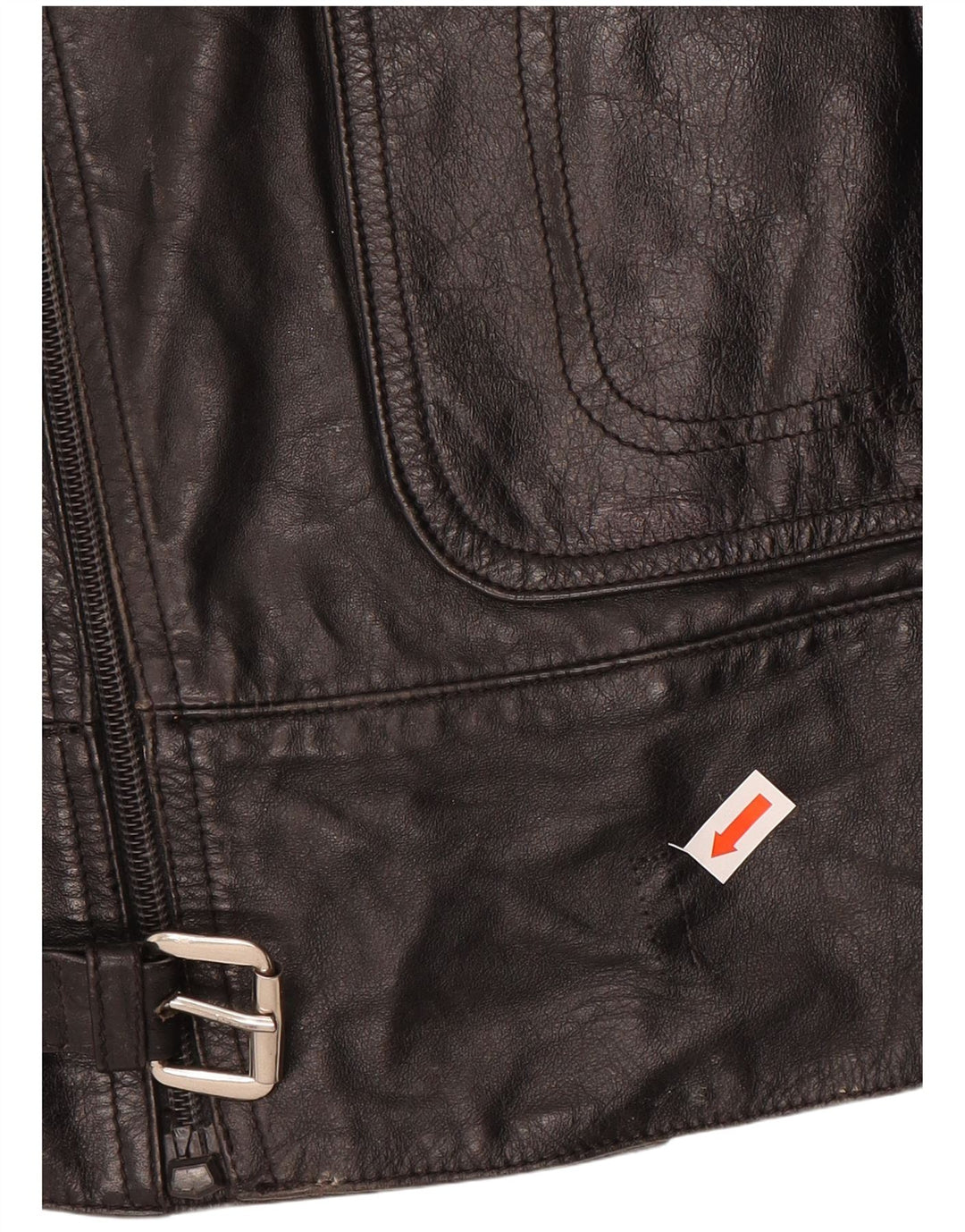 Dainese Damen Biker-Lederjacke UK 14 Mittelschwarzes Leder