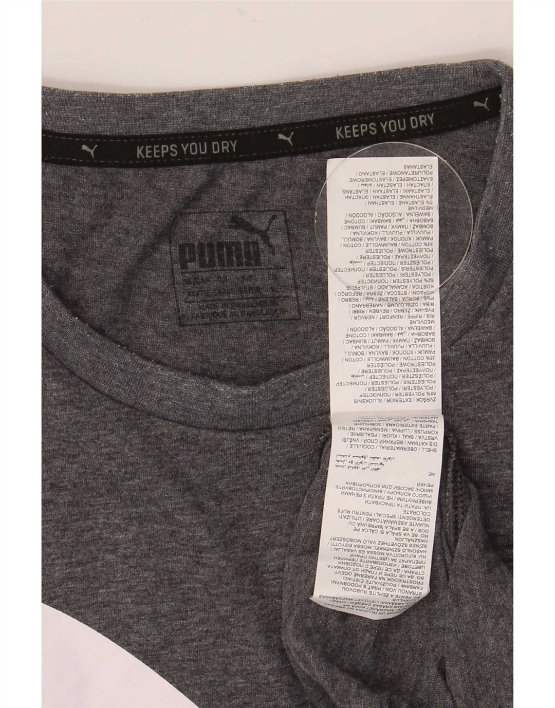 Puma Herren Grafik T-Shirt Top XL Grau Polyester