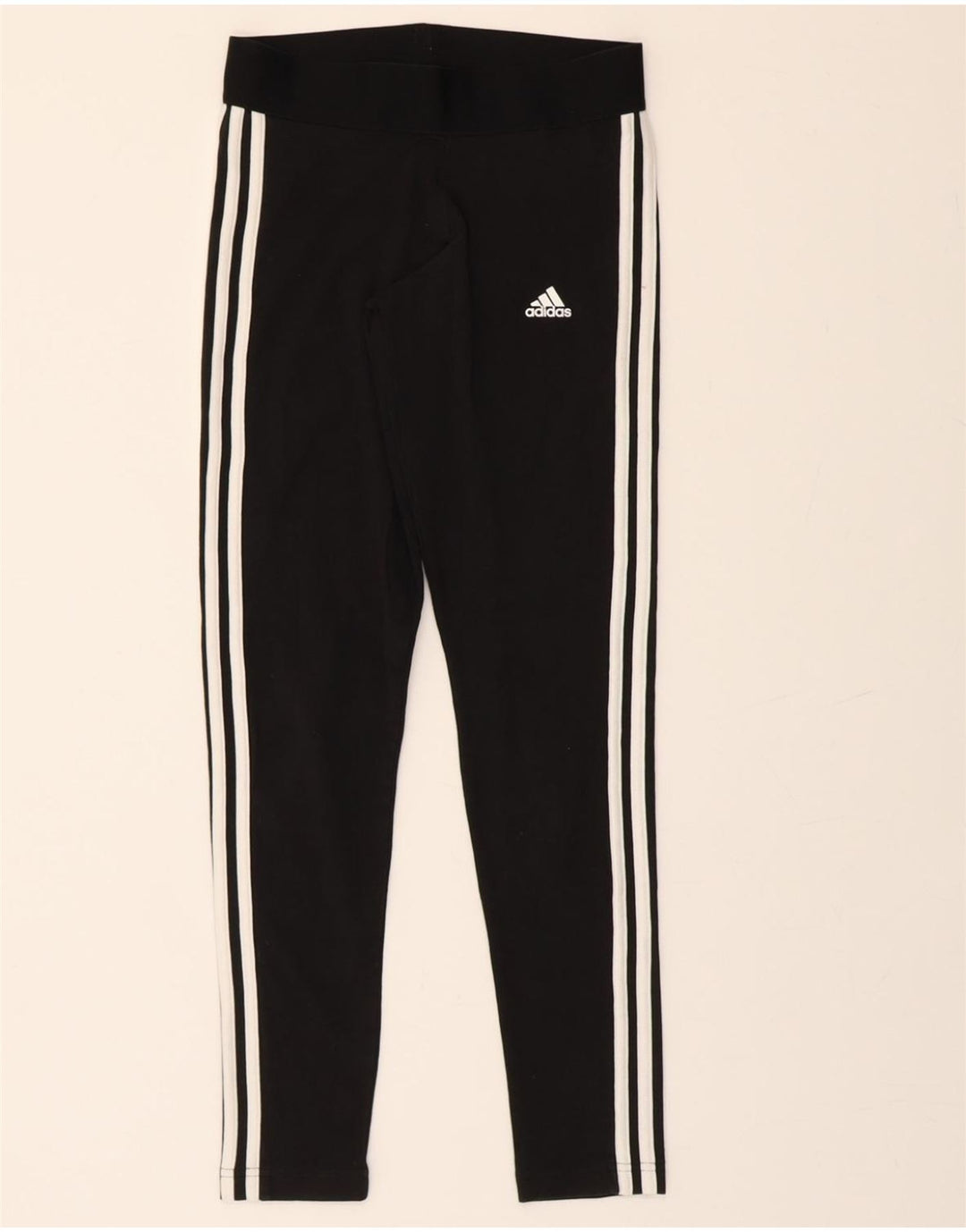 ADIDAS Womens Leggings UK 8/10 Small  Black Cotton Vintage Adidas and Second-Hand Adidas from Messina Hembry 