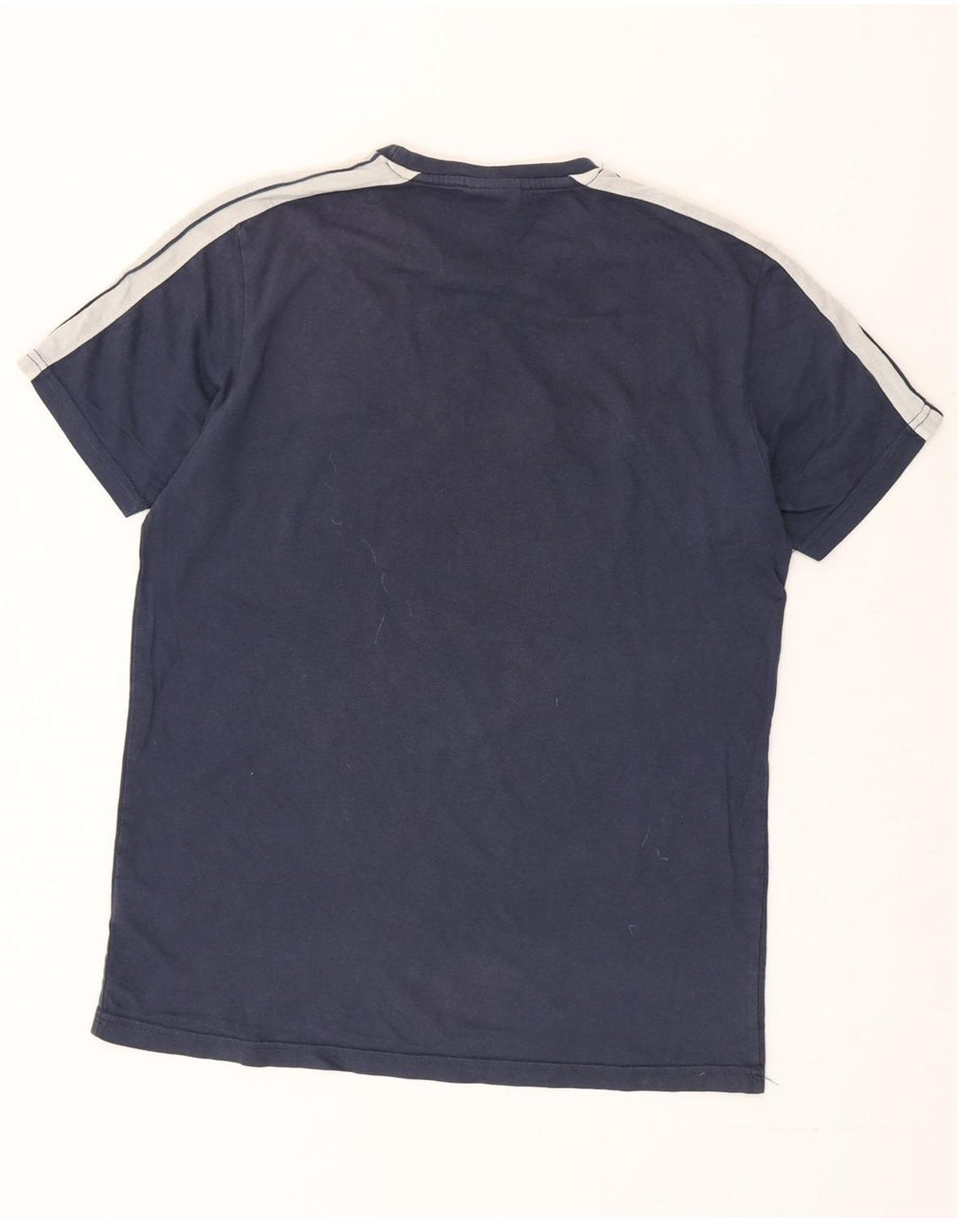 ELLESSE Herren-T-Shirt-Oberteil, mittelgroß, marineblau, Colourblock-Baumwolle