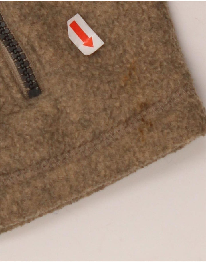 EDDIE BAUER Damen Fleecejacke UK 14 Mittelbraunes Polyester