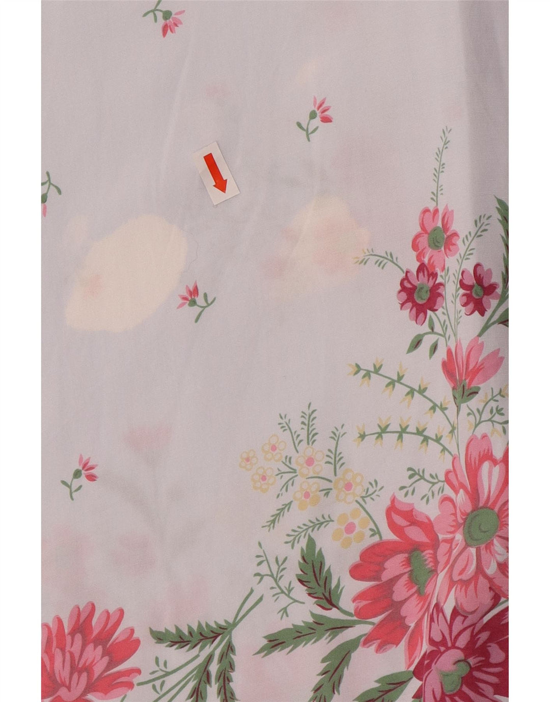 Benetton Damen Kurzarmhemd IT 46 Große blaue Viskose mit Blumenmuster