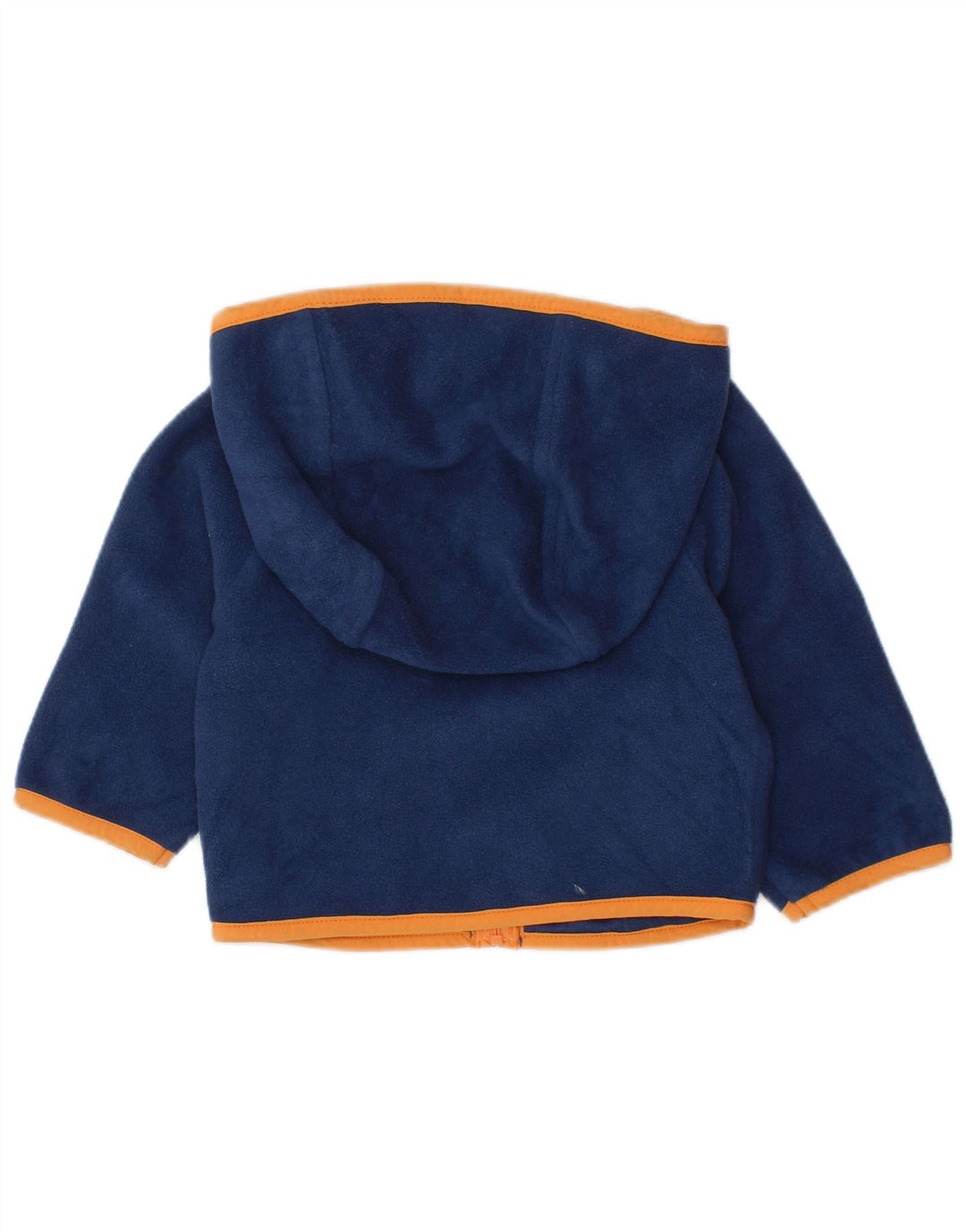 COLUMBIA Baby Boys Hooded Fleece Jacket 3-6 Months Navy Blue Colourblock