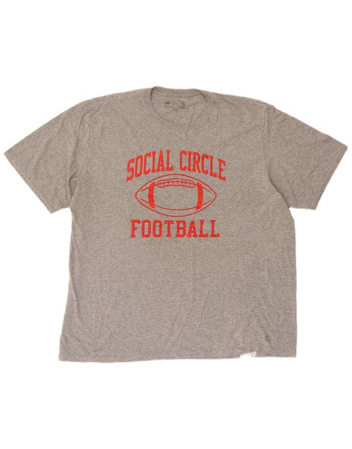 Russell Athletic Herren Grafik-T-Shirt-Oberteil 2XL Grau