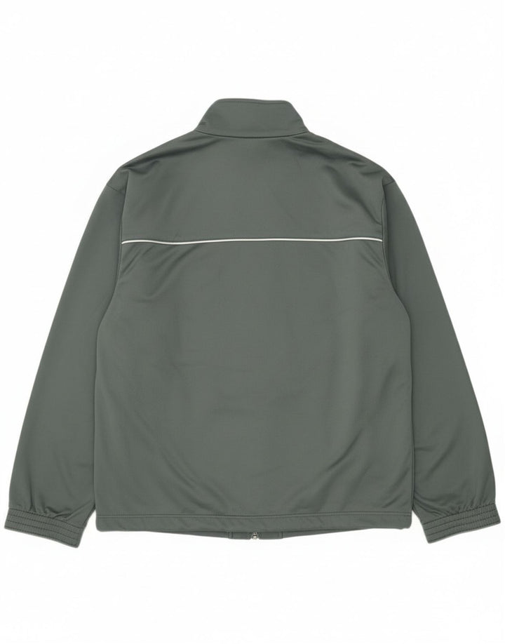 Diadora Herren-Trainingsanzug-Oberteiljacke IT 48 Mittelgrünes Polyester
