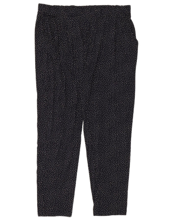 Marks & Spencer Damen Leggings UK 18 XL Marineblau gepunktete Viskose