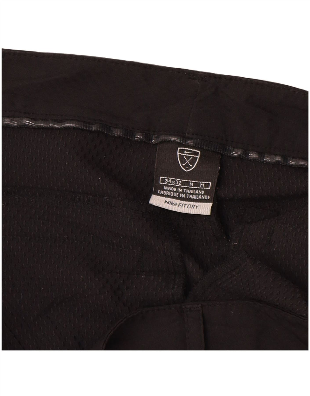 NIKE Herren-Freizeithose, gerade, W34, L32, Schwarz, Polyester