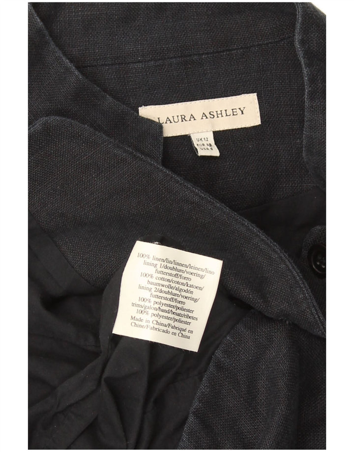 Laura Ashley Damen-Blazer im Militär-Stil mit 6 Knöpfen, UK 12, Mittelmarineblau