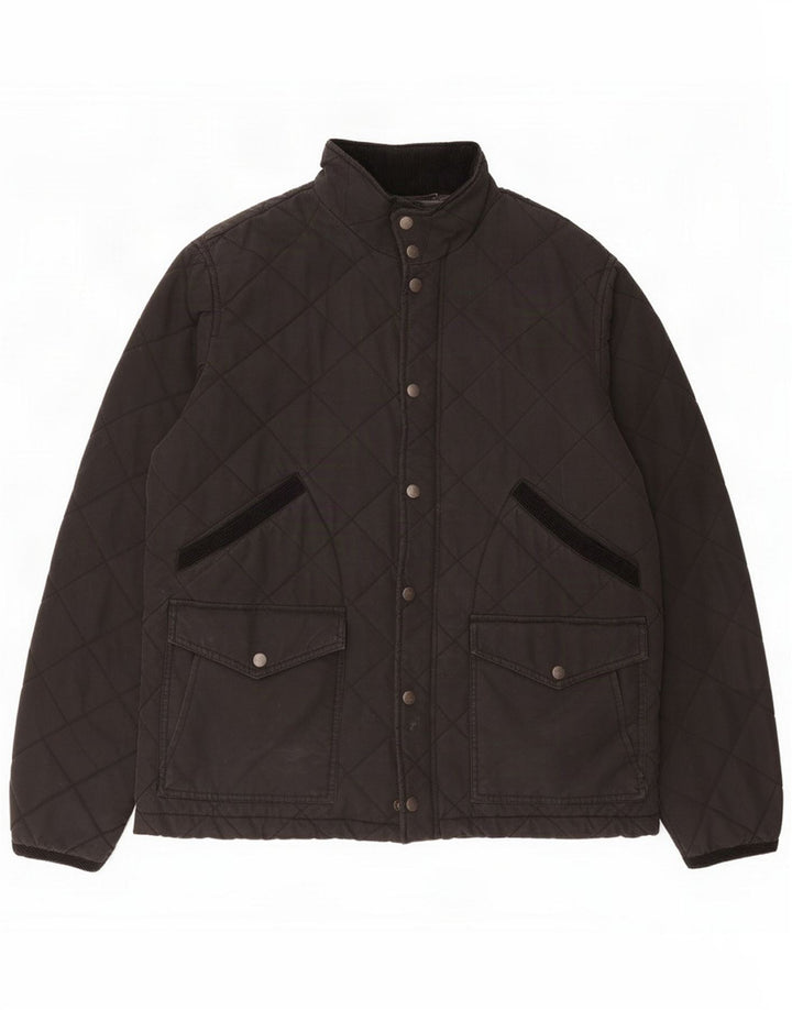 Fat Face Herren Steppjacke UK 42 XL Schwarz Polyester