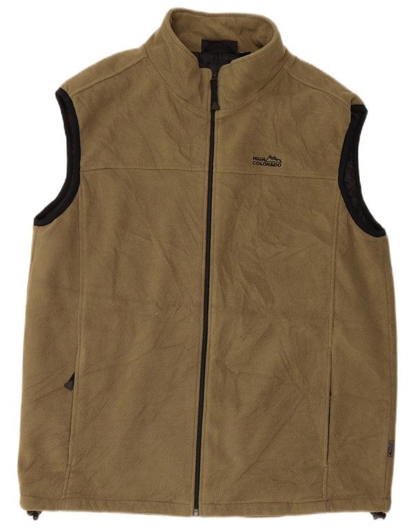 High Colorado Herren-Fleeceweste, UK 42, XL, Khaki, Polyester