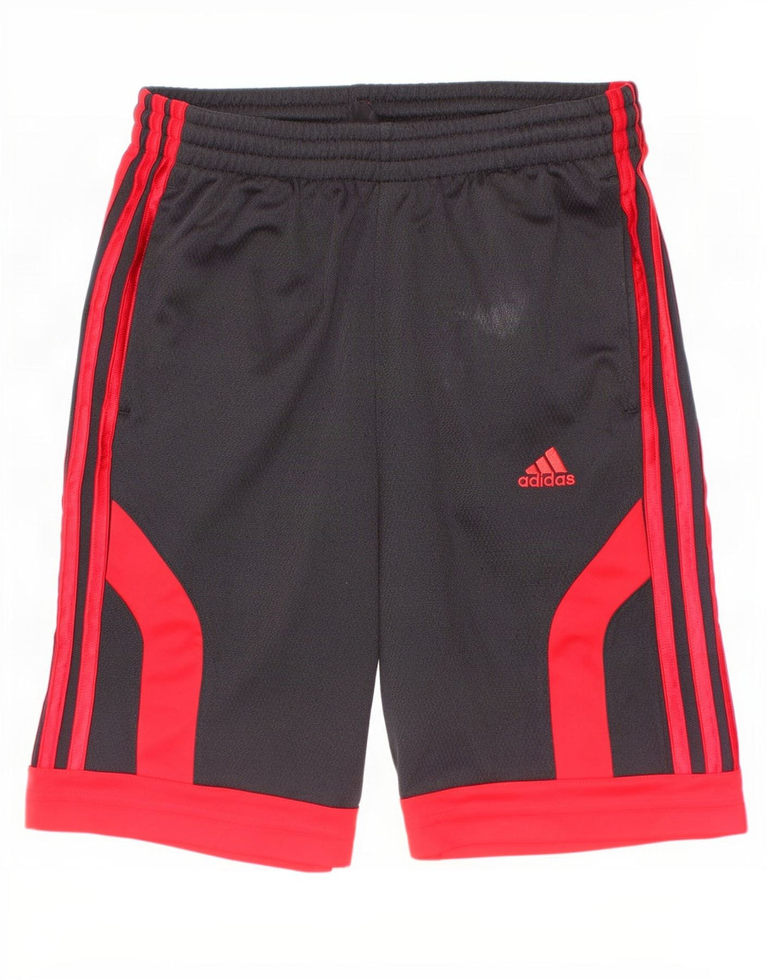 Adidas Sportshorts für Jungen, 11–12 Jahre, schwarzes Colourblock-Polyester