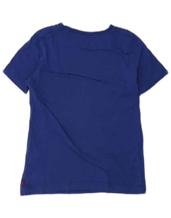 Levi's Jungen-T-Shirt mit Grafik, 11–12 Jahre, blaue Baumwolle