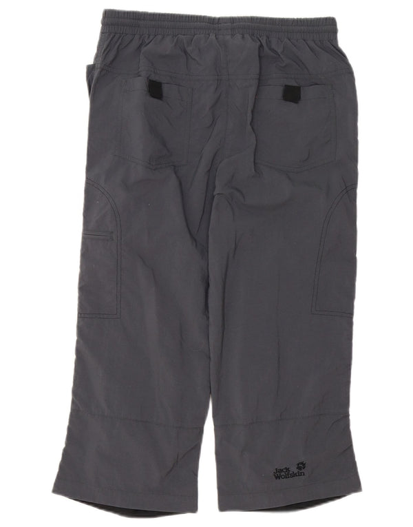 Jack Wolfskin Capri-Hose für Mädchen, 15–16 Jahre, W28, L20, Grau, Farbblock