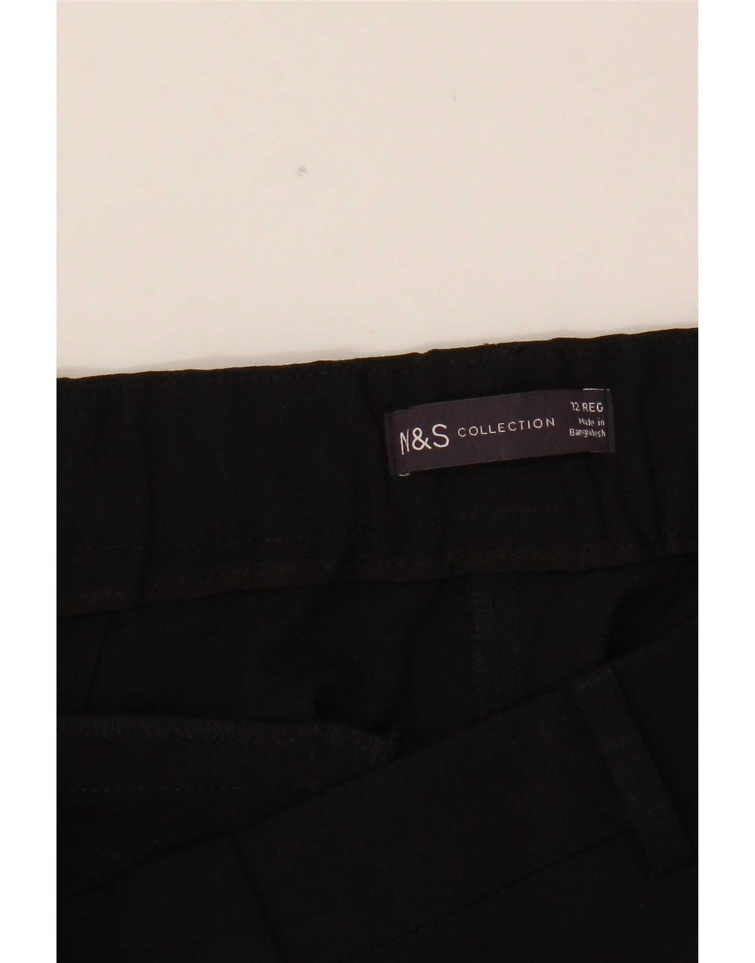 Marks & Spencer Slim Chino-Hose für Damen, UK 12, M, W31, L26, Schwarz