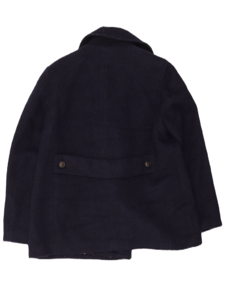 Joules Damen Pea Coat UK 12 Medium Marineblau Polyester