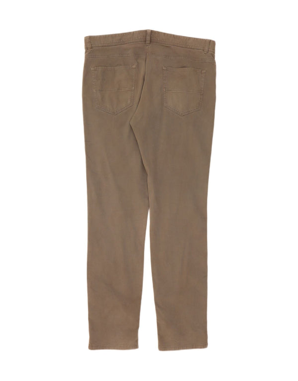 Trussardi Herren Slim Chinohose IT 56 3XL W40 L36 Khaki Baumwolle