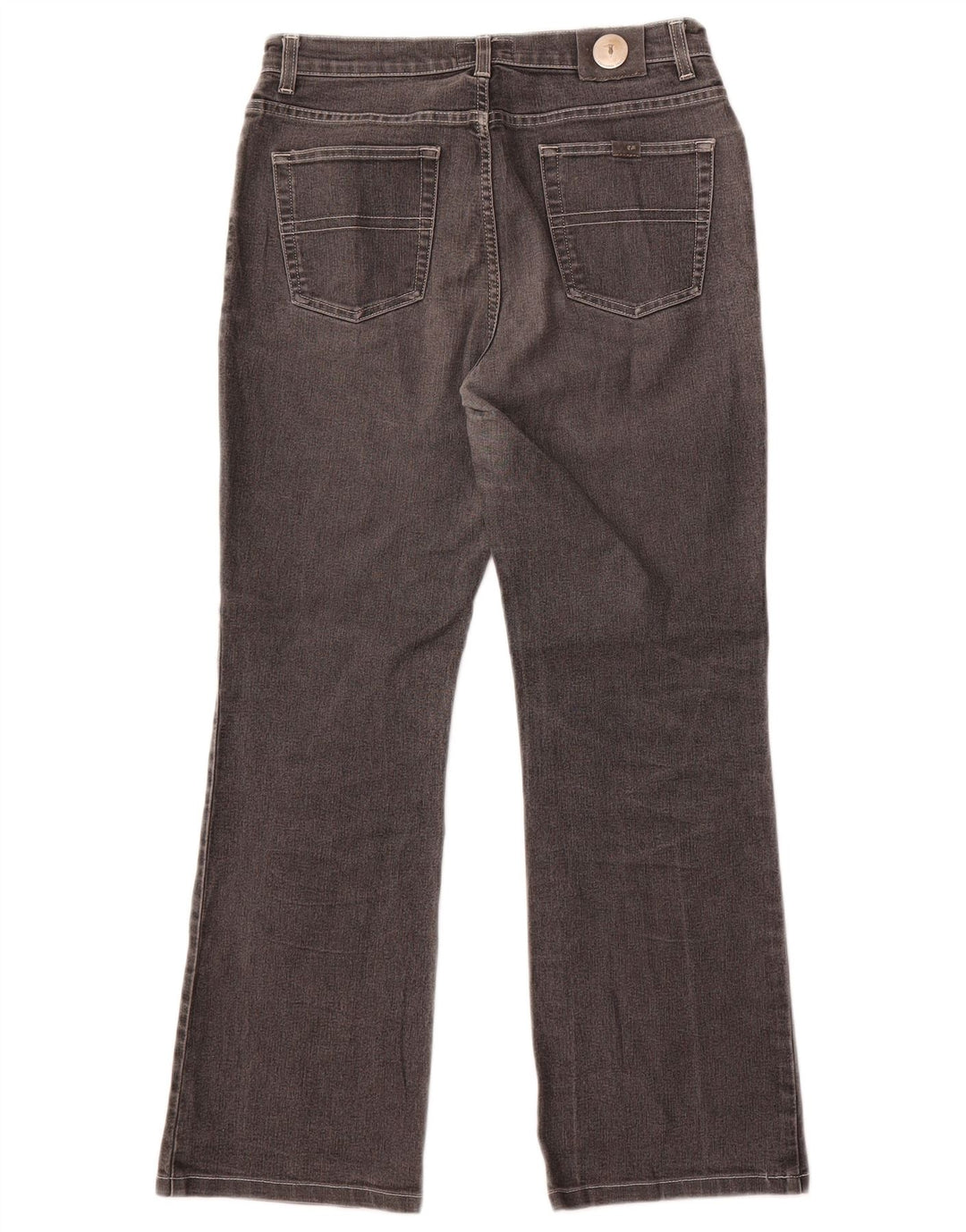 Trussardi Damen Bootcut-Jeans W30 L29 Graue Baumwolle