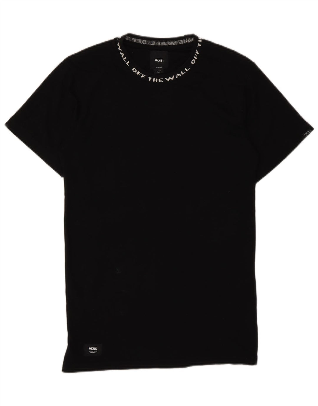 Vans Herren Grafik T-Shirt Top XS Schwarz Baumwolle