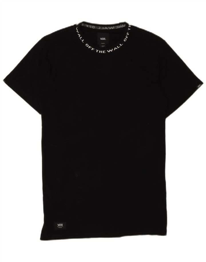 Vans Herren Grafik T-Shirt Top XS Schwarz Baumwolle