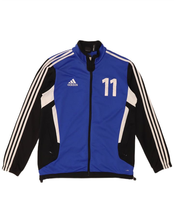 ADIDAS Herren Climacool Trainingsanzug Top Jacke UK 38/40 Mittelblau