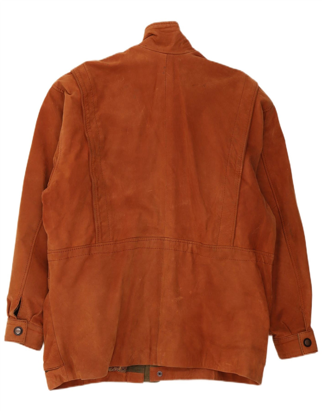 Vintage Herren Lederjacke UK 42 XL Braun Colourblock