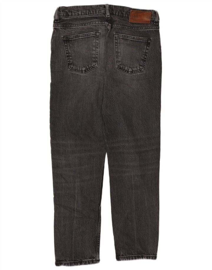 Zara Damen Straight Jeans EU 40 Medium W30 L27 Graue Baumwolle