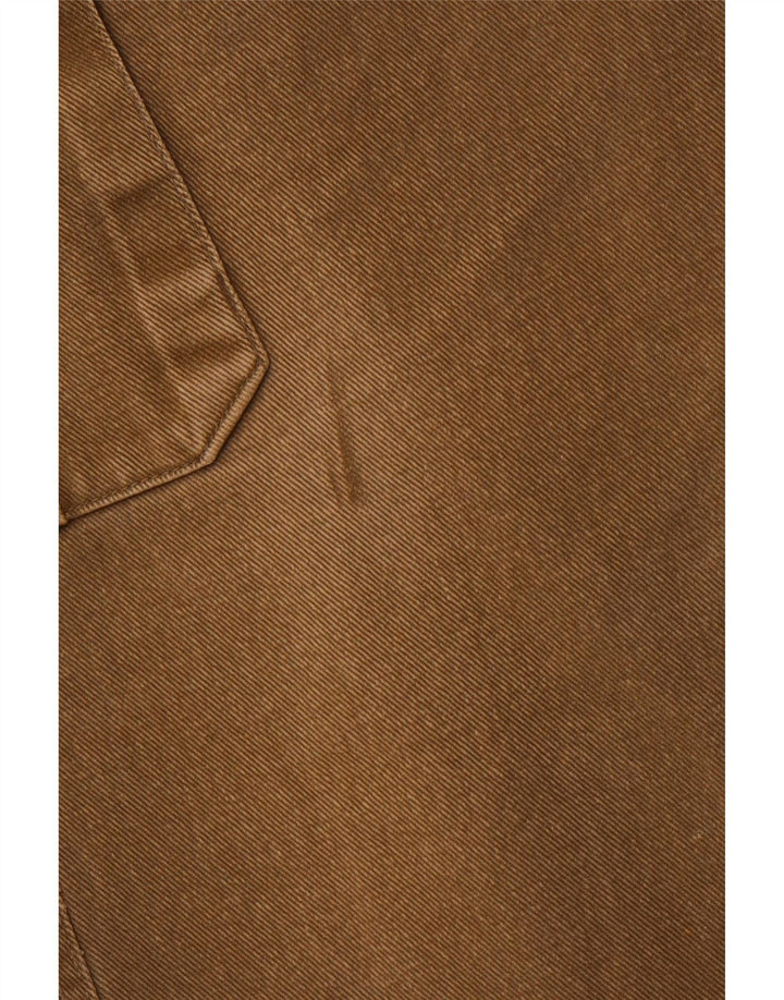 VINTAGE Herren gerade Cargohose EU 52 XL W36 L30 Khaki Baumwolle