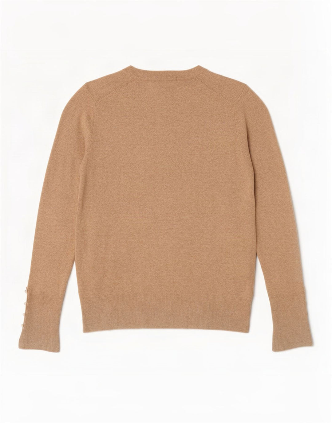 Zara Damen-Pullover mit Rundhalsausschnitt, Gr. 12, Mittelbeige
