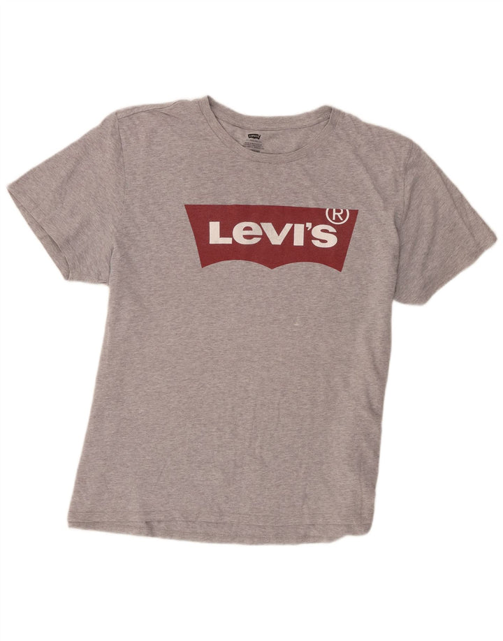 Levi's Herren-T-Shirt mit Grafik, 2XL, graue Baumwolle