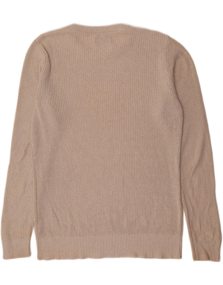 Jack & Jones Herren-Pullover mit U-Boot-Ausschnitt, groß, beige, Acryl