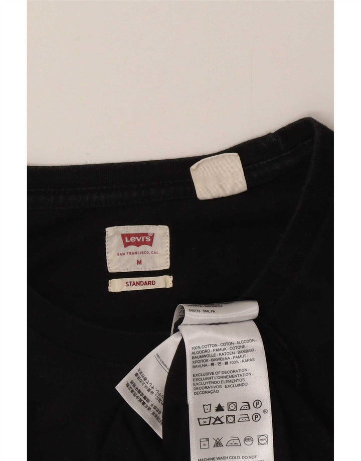 Levi's Herren-T-Shirt mit Standard-Passform, mittelschwarze Baumwolle