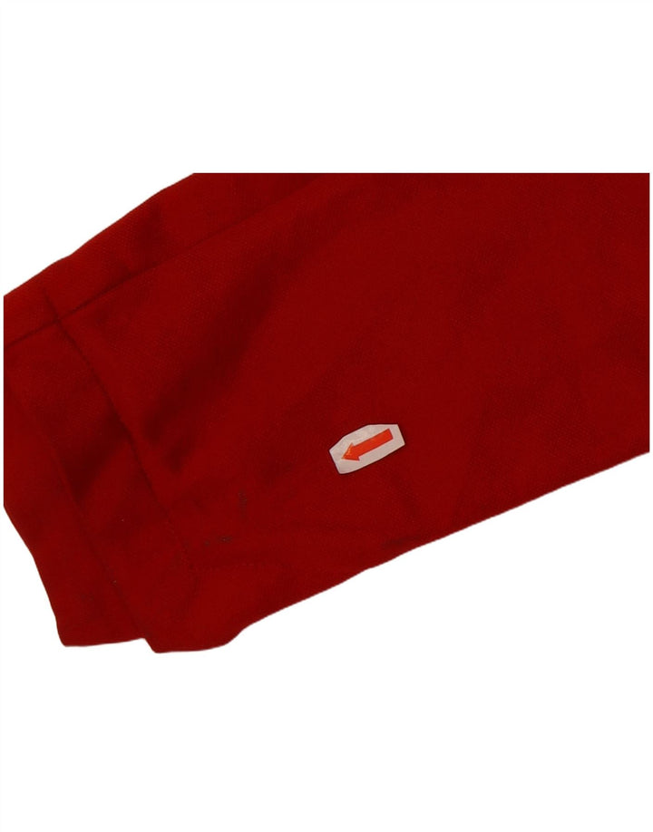 Adidas Jungen-Trainingsanzug-Top-Jacke, 13–14 Jahre, rotes Farbblock-Polyester