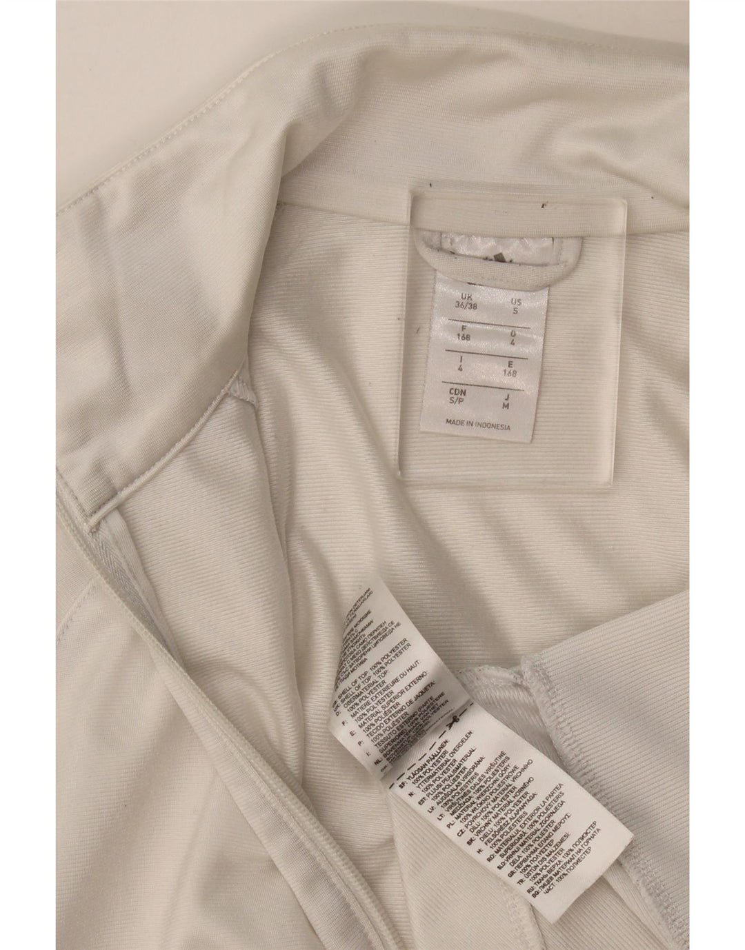 Adidas Herren Trainingsanzug Top Jacke UK 36/38 Small Weiß Polyester