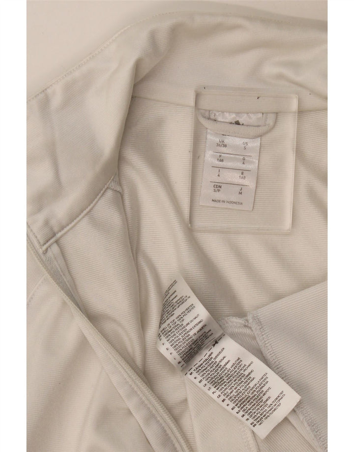 Adidas Herren Trainingsanzug Top Jacke UK 36/38 Small Weiß Polyester