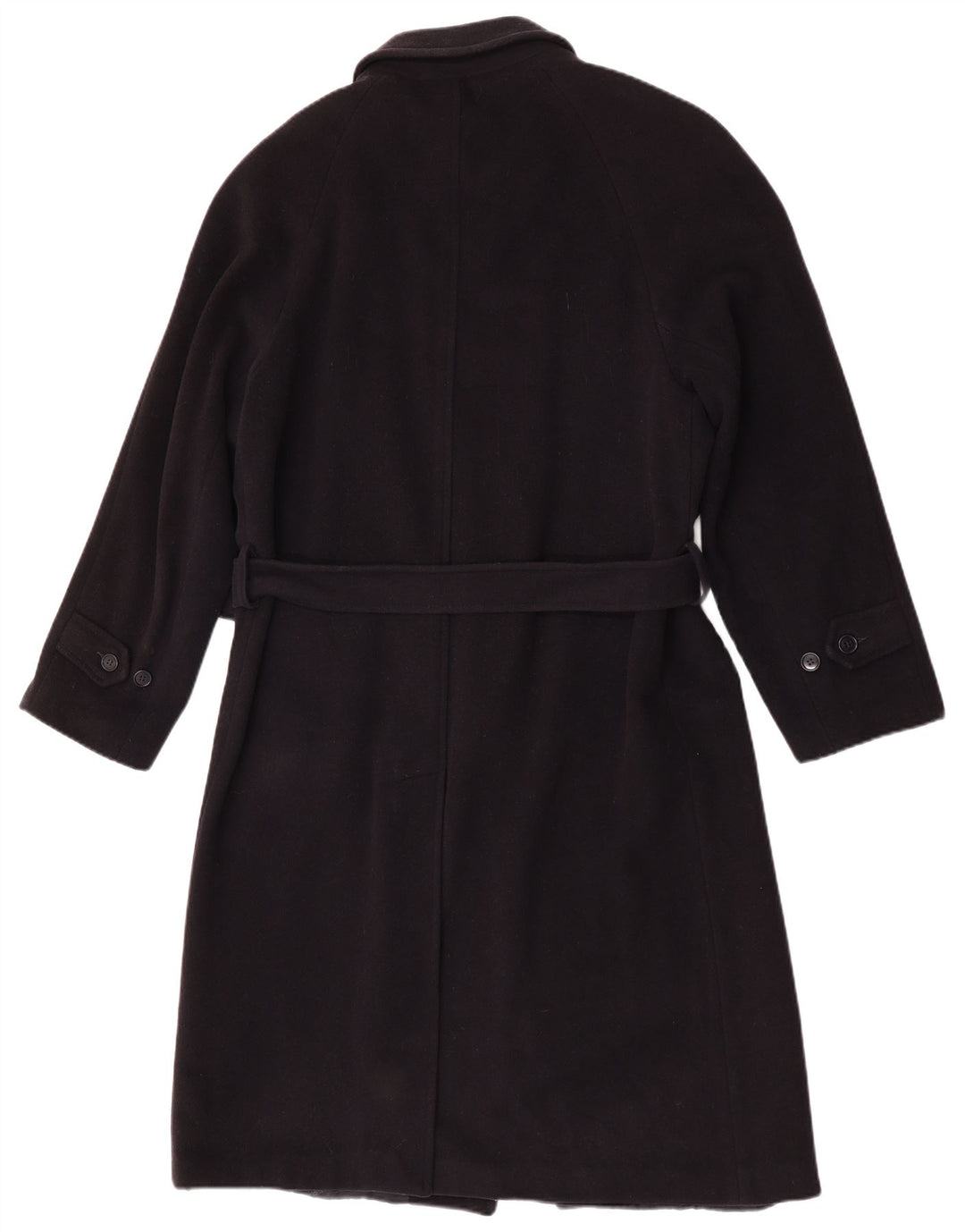 Vintage Herrenmantel IT 48 Mittelmarineblaue Schurwolle