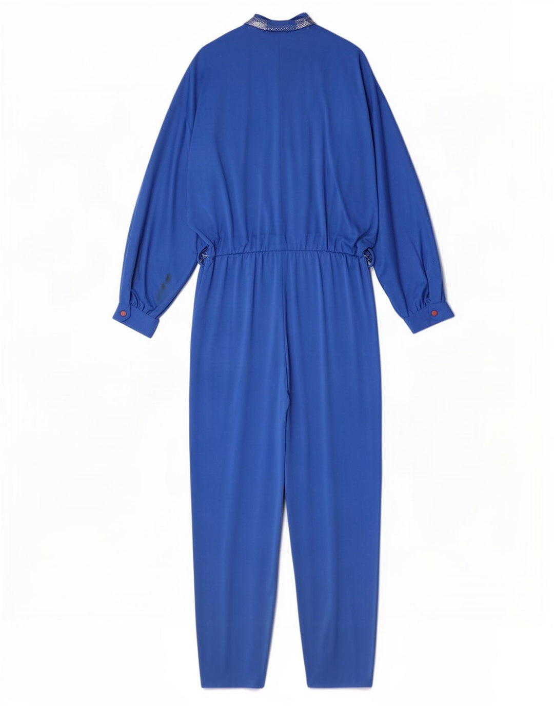 Anna Lugli Damen Overall IT 42 Mittelblaues geometrisches Polyester