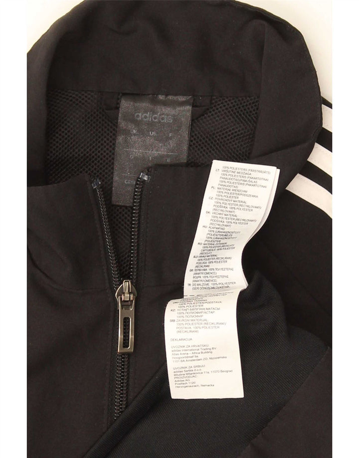 Adidas Herren Climalite Trainingsanzug Top Jacke Small Schwarz Polyester